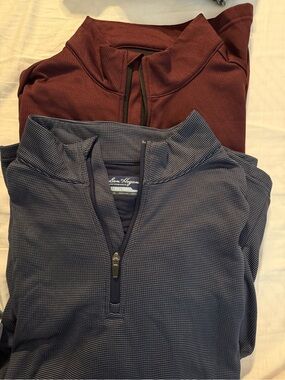 Hogan Men's Zip-Up Sweaters - Burgundy & Navy